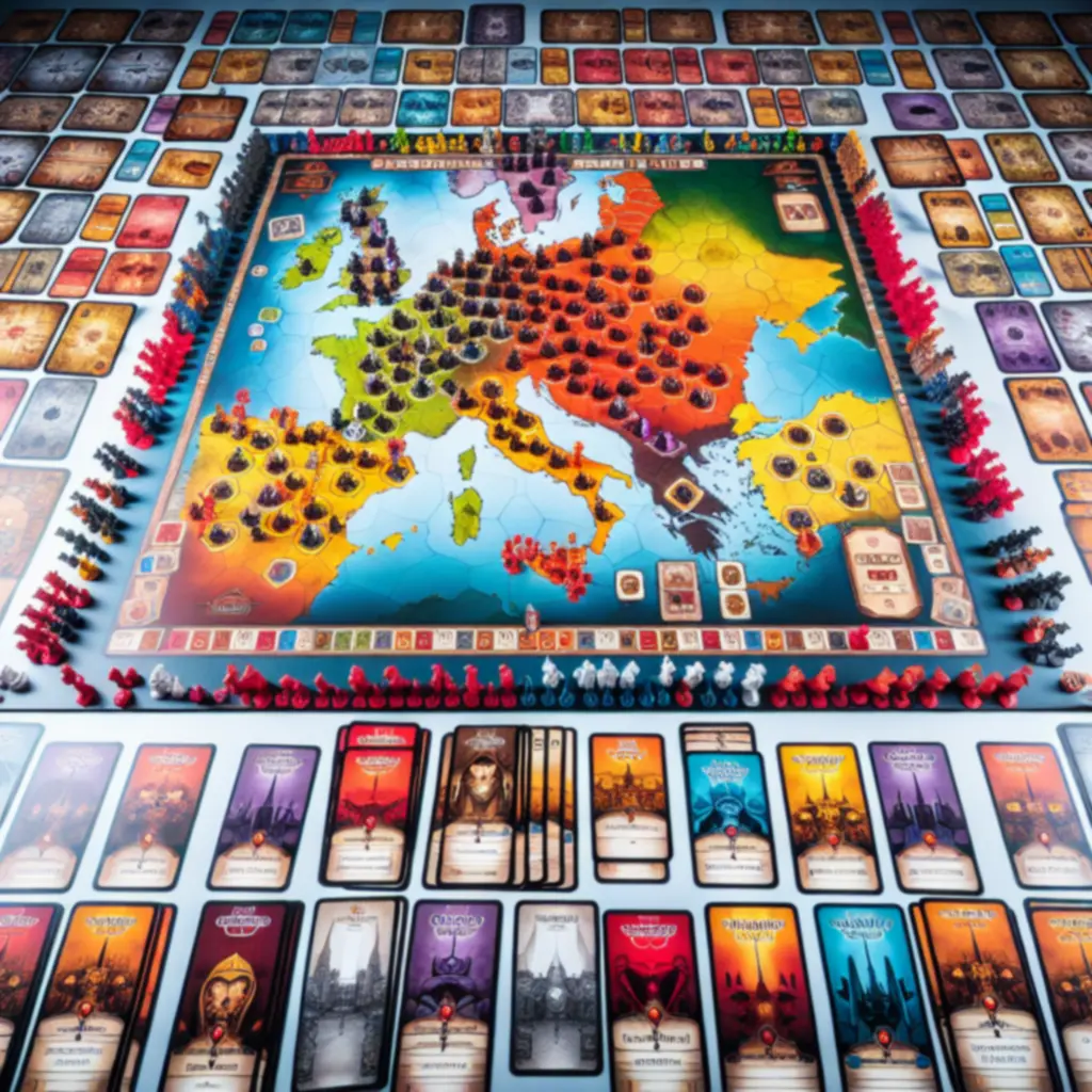 Widok planszy i układu rozgrywki w Eight Minute Empire