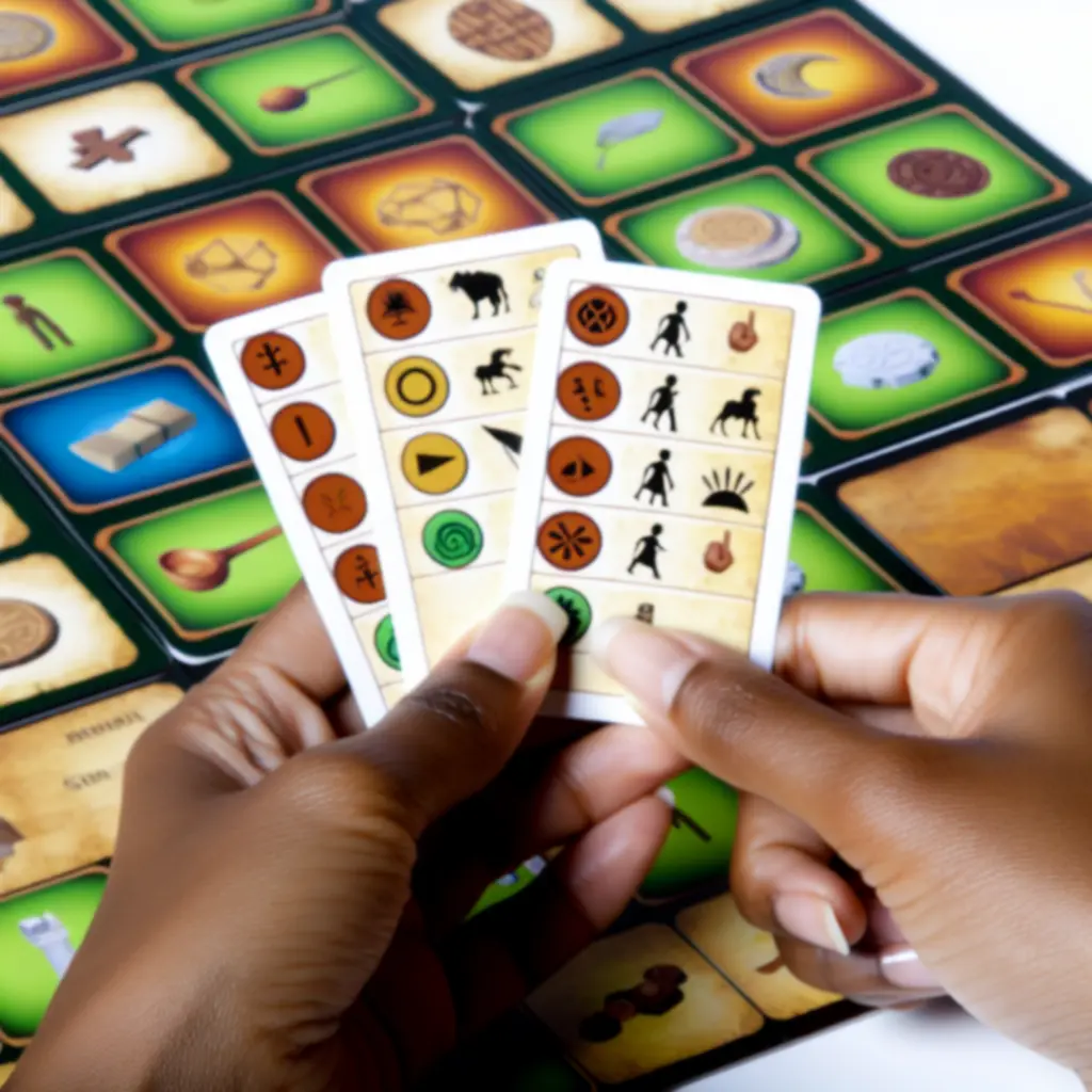 Zbliżenie na kartę akcji z ikoną surowca