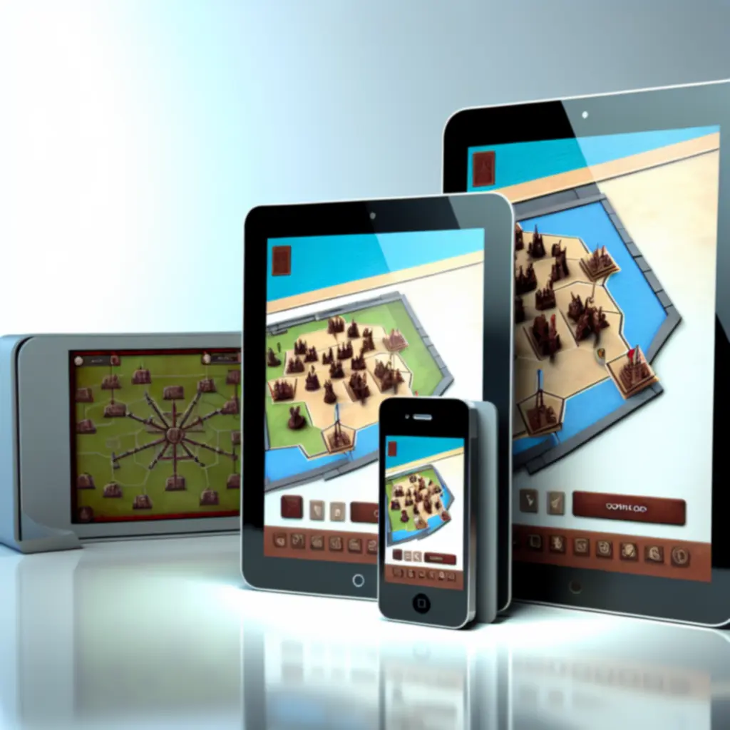 Grafika prezentująca pobieranie i rozgrywkę w Eight Minute Empire